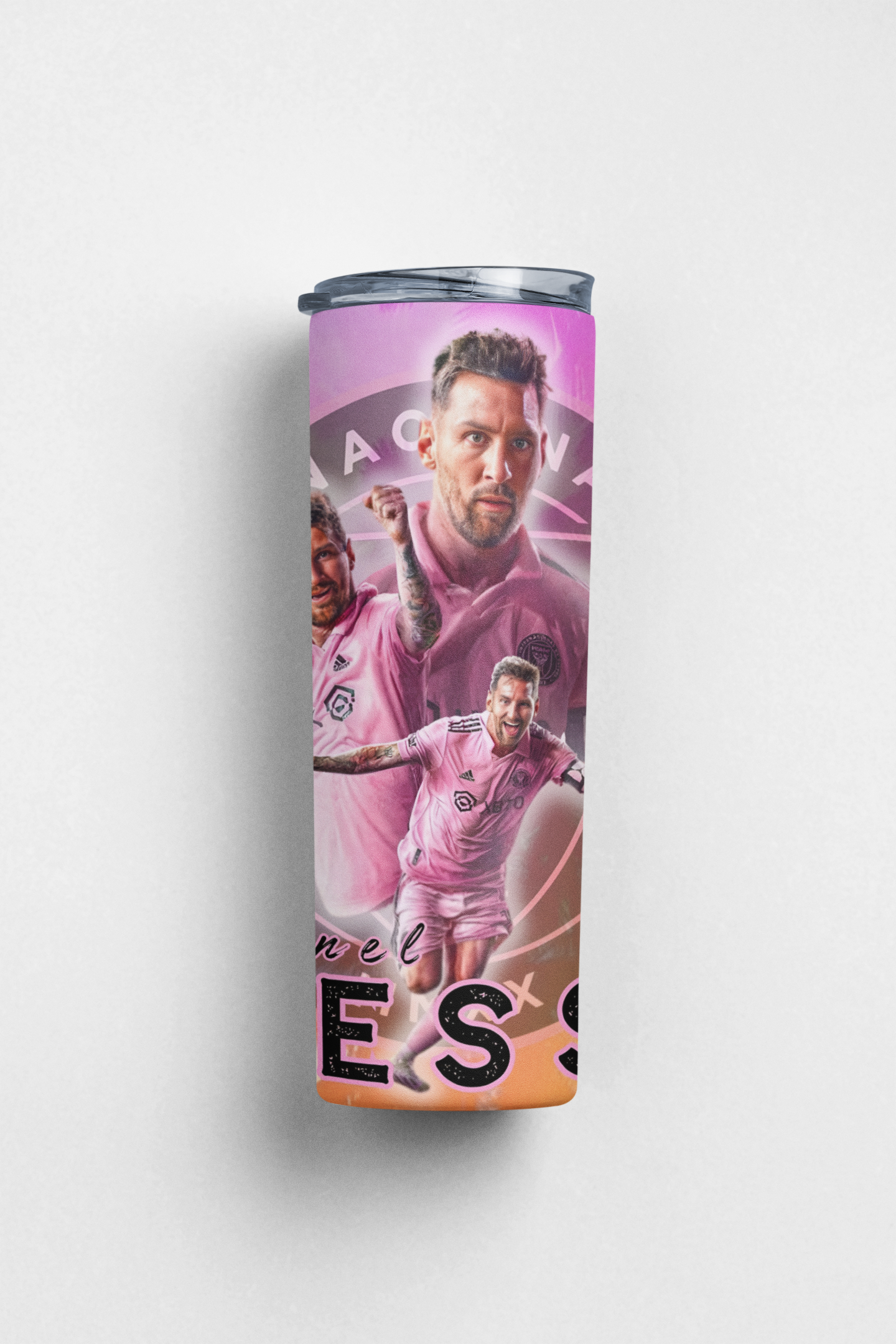 Messi (pink) tumbler