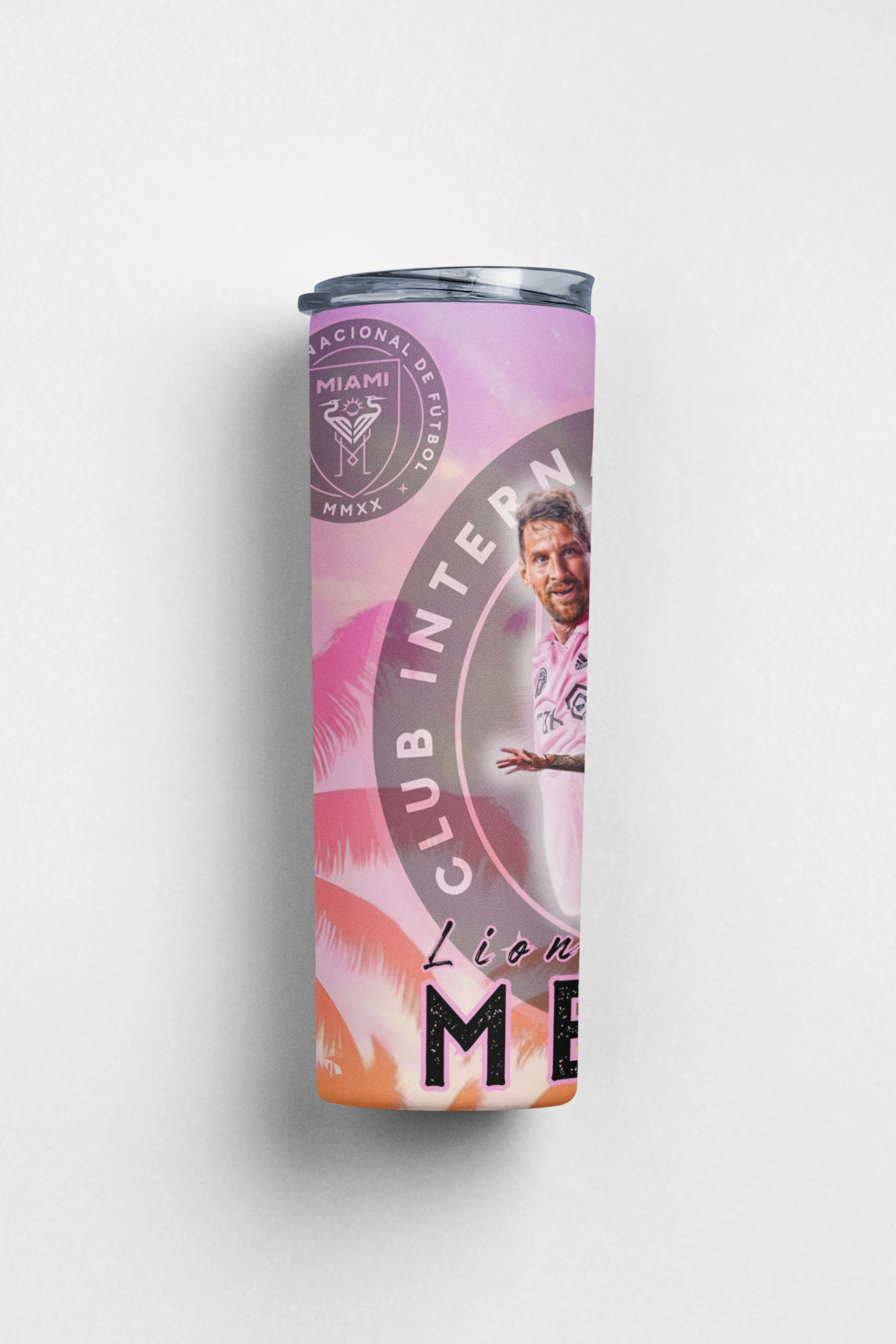 Messi (pink) tumbler
