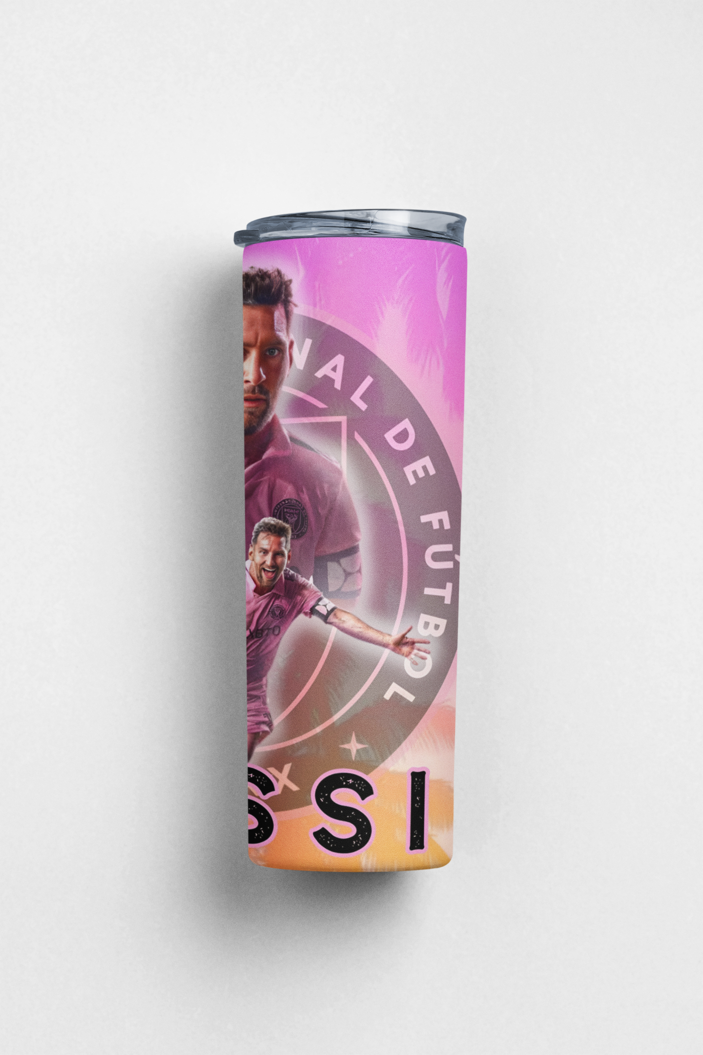 Messi (pink) tumbler