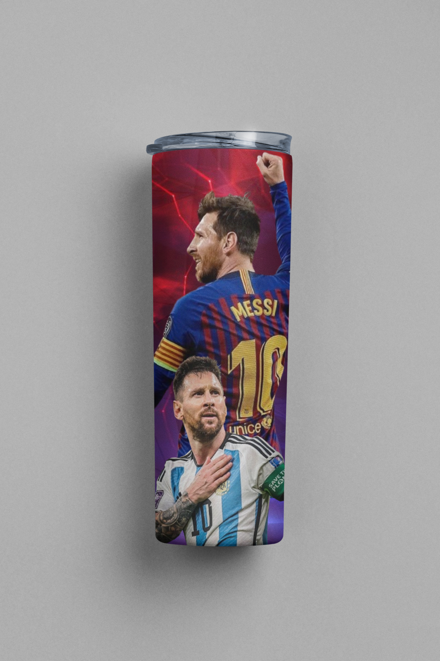 Messi (red) tumbler